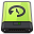 Green Time Machine Icon 32x32 png